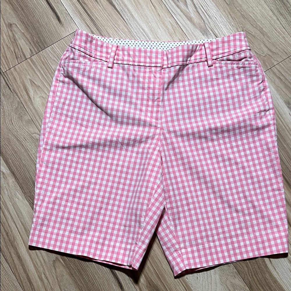 Talbots Pink & White Gingham Women's Shorts size 8P